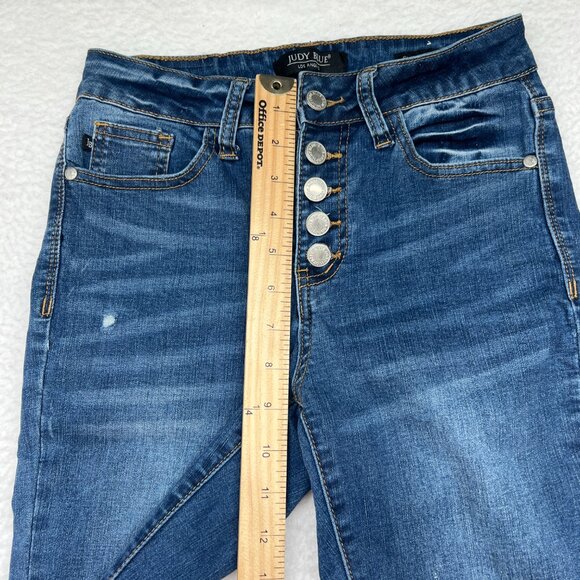 Judy Blue | Women's Skinny Fit Button Fly Denim Jeans Size 1/25 - Picture 5 of 9